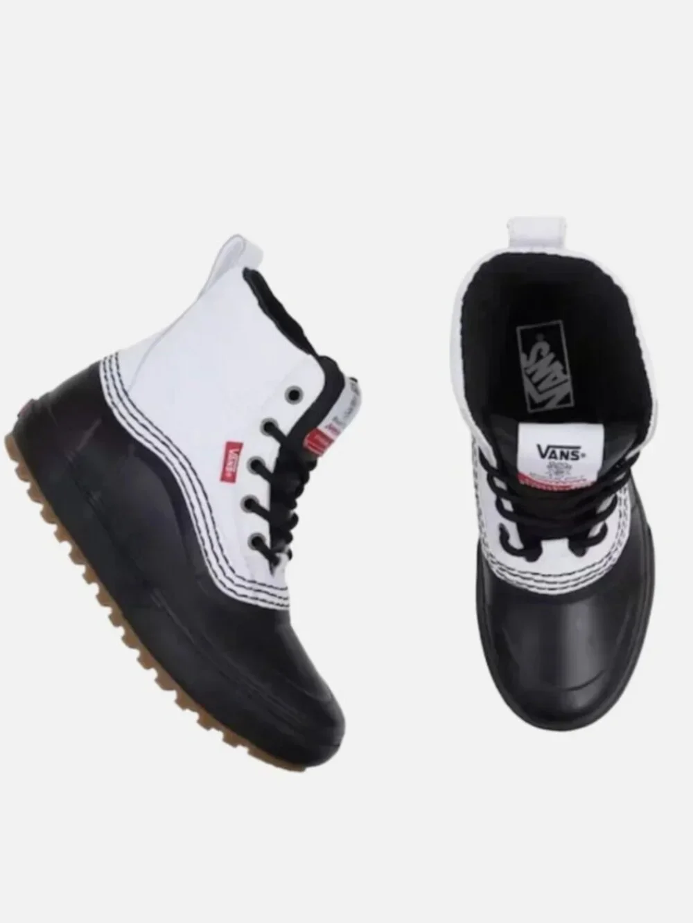VANS x Kennedi Deck Standard Mid Snow Boot Shoes White / Black Size 8.5 W 7 M